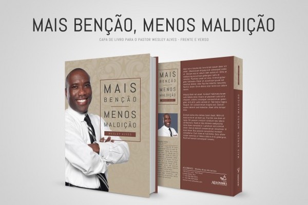 Criao da capa do livro `Mais Beno, Menos Maldio`  do Pastor Wesley Alves