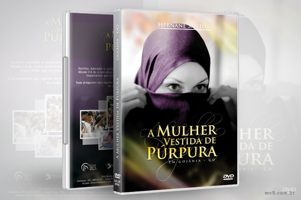 Criao de arte para capa DVD A Mulher Vestida de Prpura