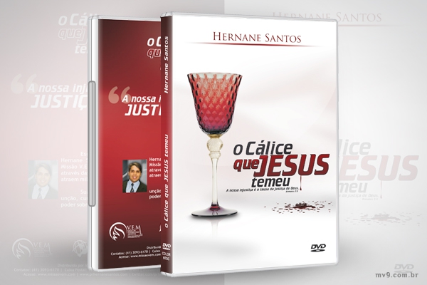 Criao de arte para capa DVD O Clice que Jesus Temeu