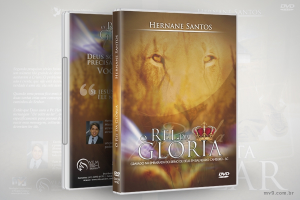 Criao de arte para capa DVD  Rei da Glria