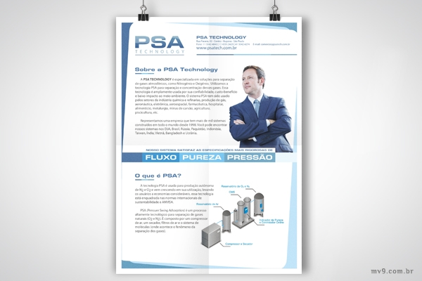 Criao de flyer para a PSA Technology